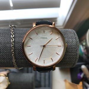 Fossil Incandesa Navy Leather Watch